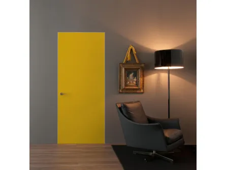 Porta battente per interni Integra in laccato Giallo di Albed