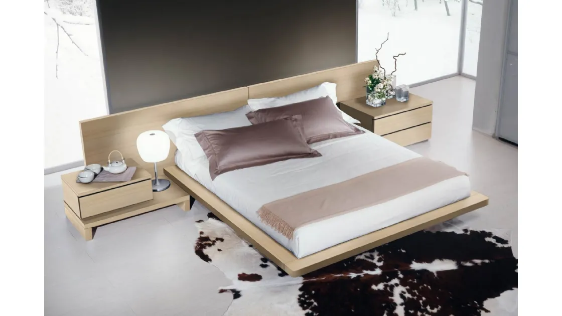 Comodino Plana in legno di Fratelli Elli
