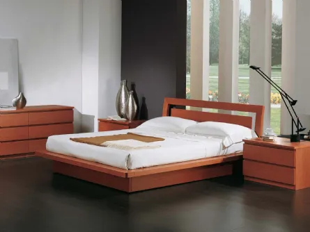 Letto in legno con testiera Greta di Fratelli Elli