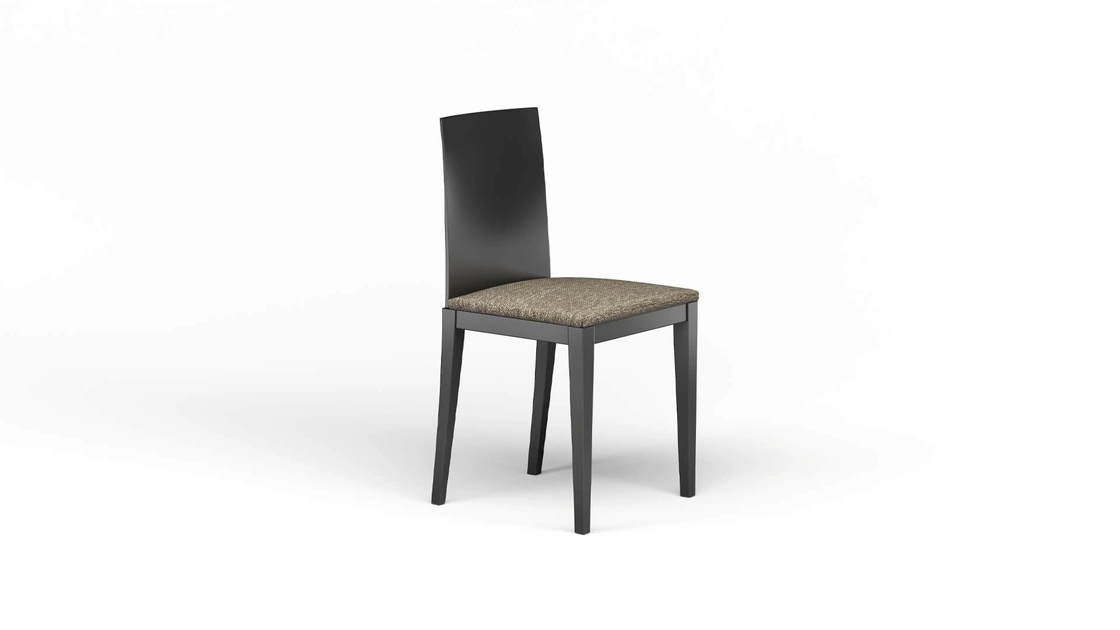 Sedia Layer in legno con seduta imbottita di Fratelli Elli