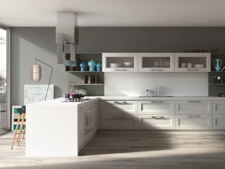 Cucina Classica con penisola Alba 08 di Essebi