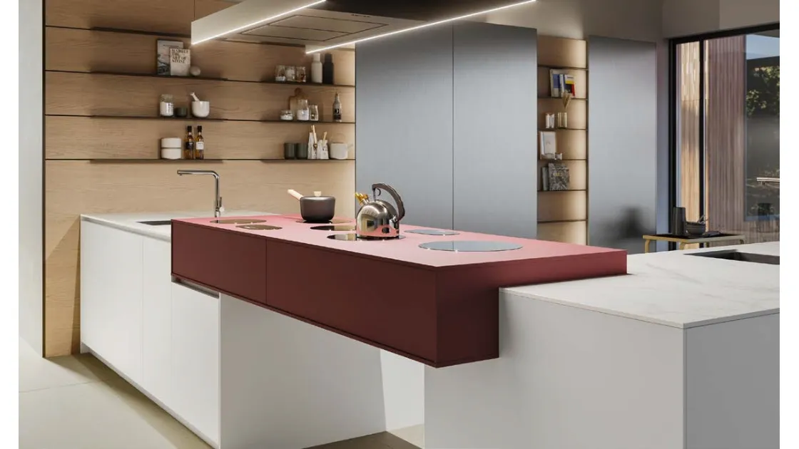 Cucina Design con isola D12 e D23 Progetto 2 di Doimo Cucine