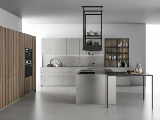 Cucina Design con isola Aspen 001 di Doimo Cucine