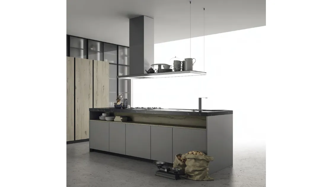 Cucina Design con isola Aspen 002 di Doimo Cucine