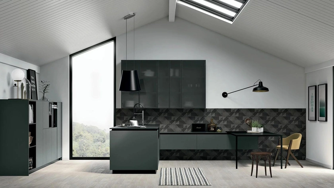 Cucina Moderna con penisola All-Around D20 01di  Doimo Cucine
