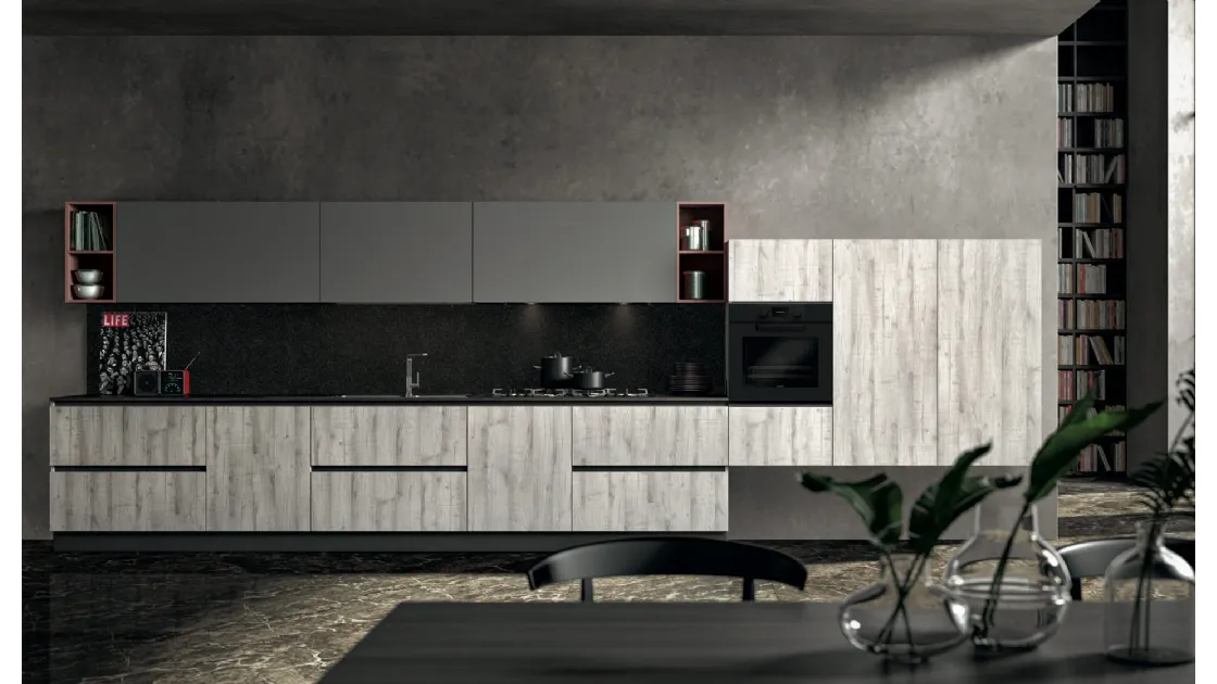 Cucina Moderna lineare Astro 04 di Essebi