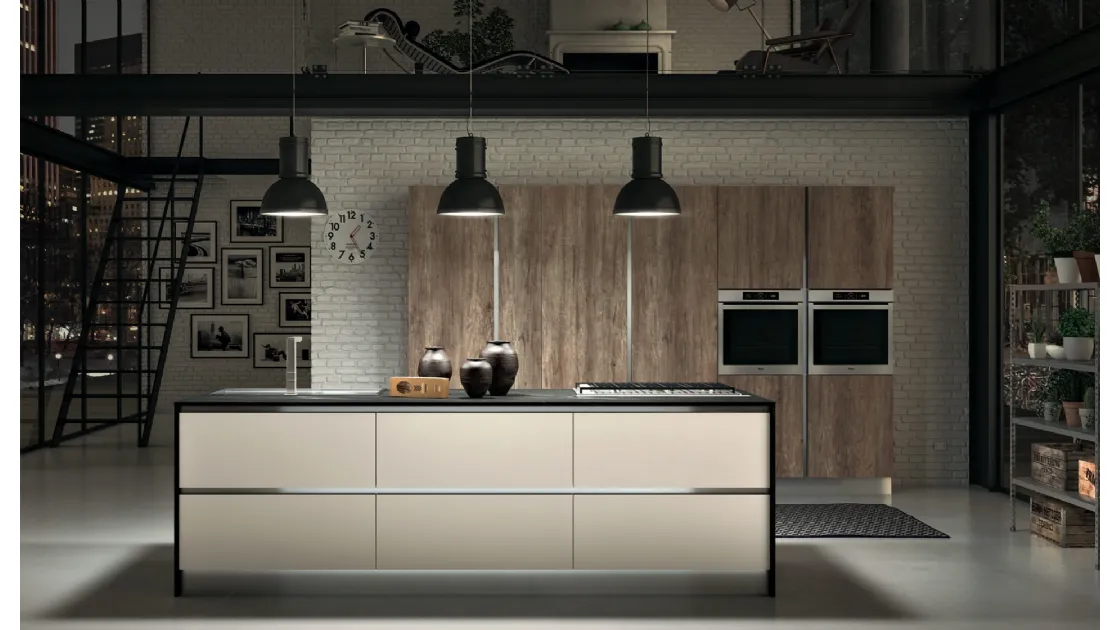 Cucina Moderna con isola Astro 06 di Essebi