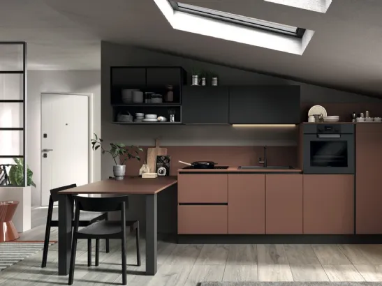 Cucina Moderna con penisola Azimut 03 di Essebi