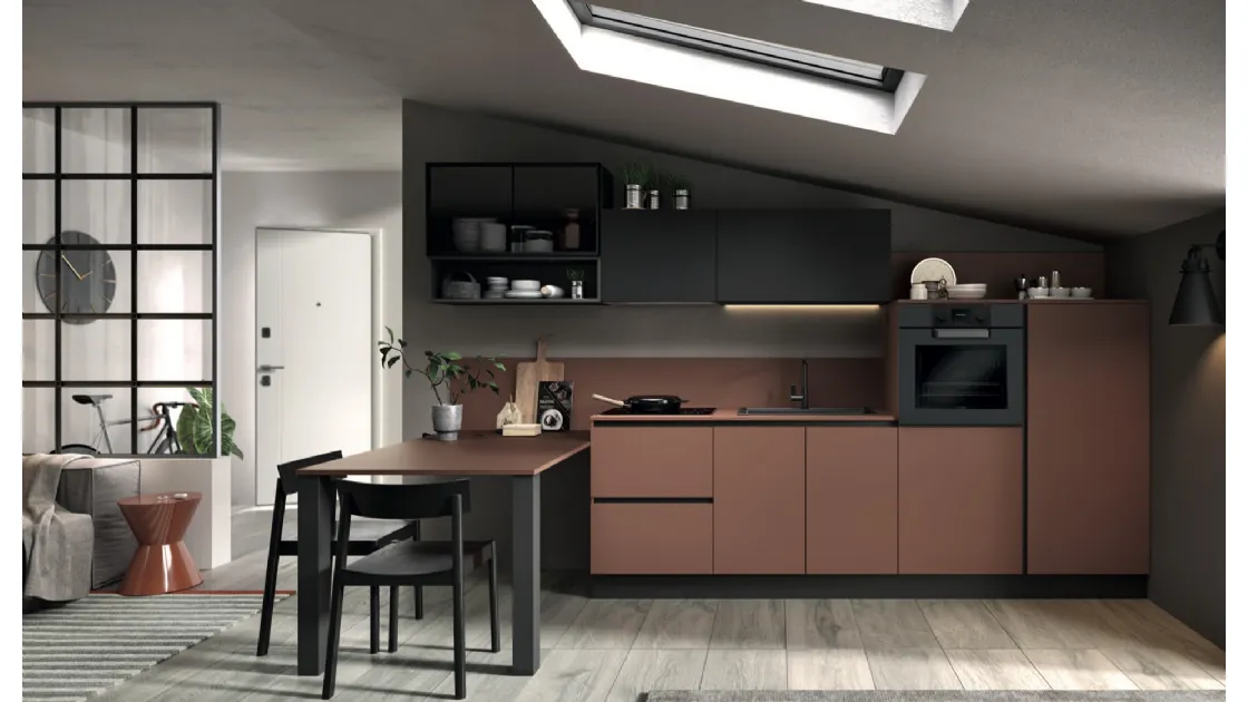 Cucina Moderna con penisola Azimut 03 di Essebi