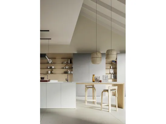 Cucina Moderna con penisola D23 KS 002 di Doimo Cucine