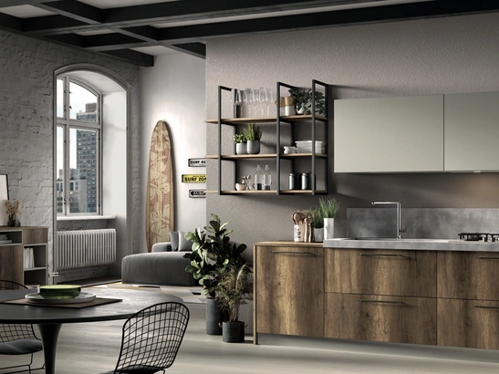 Cucina Moderna lineare Azimut 03 di Essebi