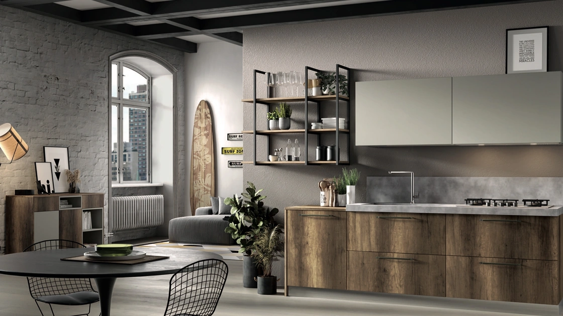 Cucina Moderna lineare Azimut 03 di Essebi