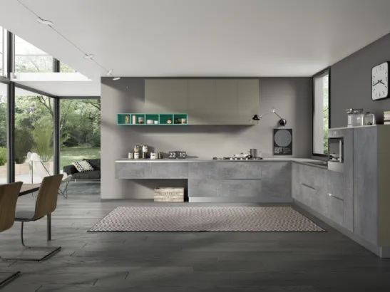 Cucina Moderna Gloss Comp 8 di Essebi