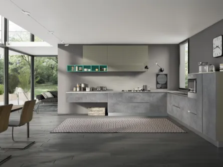 Cucina Moderna Gloss Comp 8 di Essebi