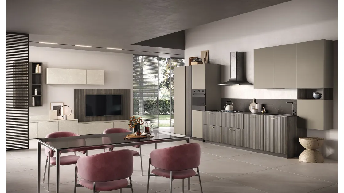 Cucina Moderna lineare Just24 02 di Essebi