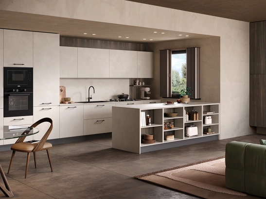 Cucina Moderna con penisola Materia 05 di Essebi