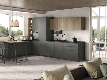 Cucina Moderna con penisola Materia 06 di Essebi
