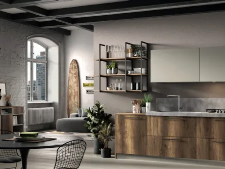 Cucina Moderna lineare Seta 08 di Essebi