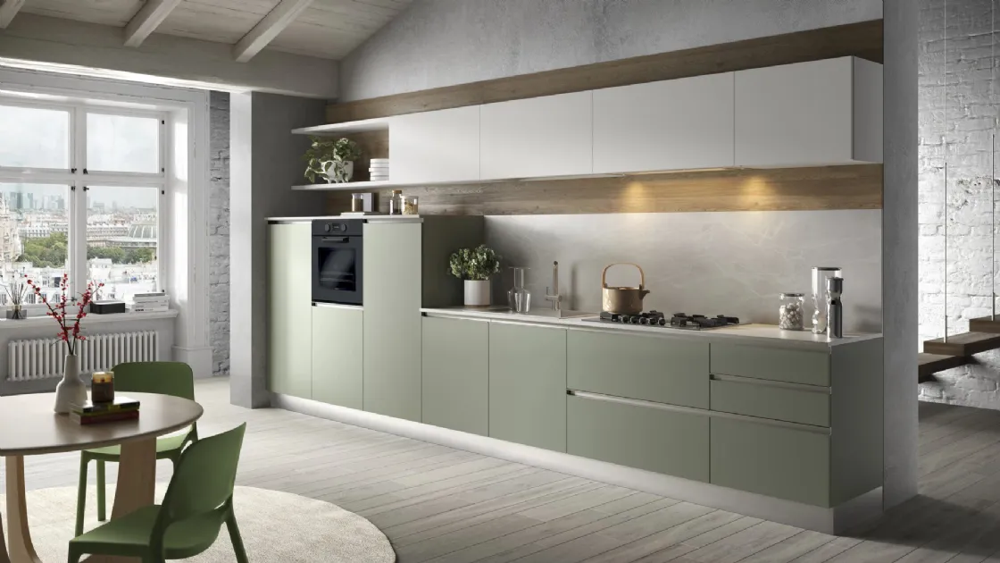 Cucina Moderna lineare York composizione 01 di Essebi