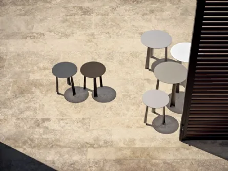 Tavolino da giardino Tao Outdoor in acciaio laccato di Bontempi